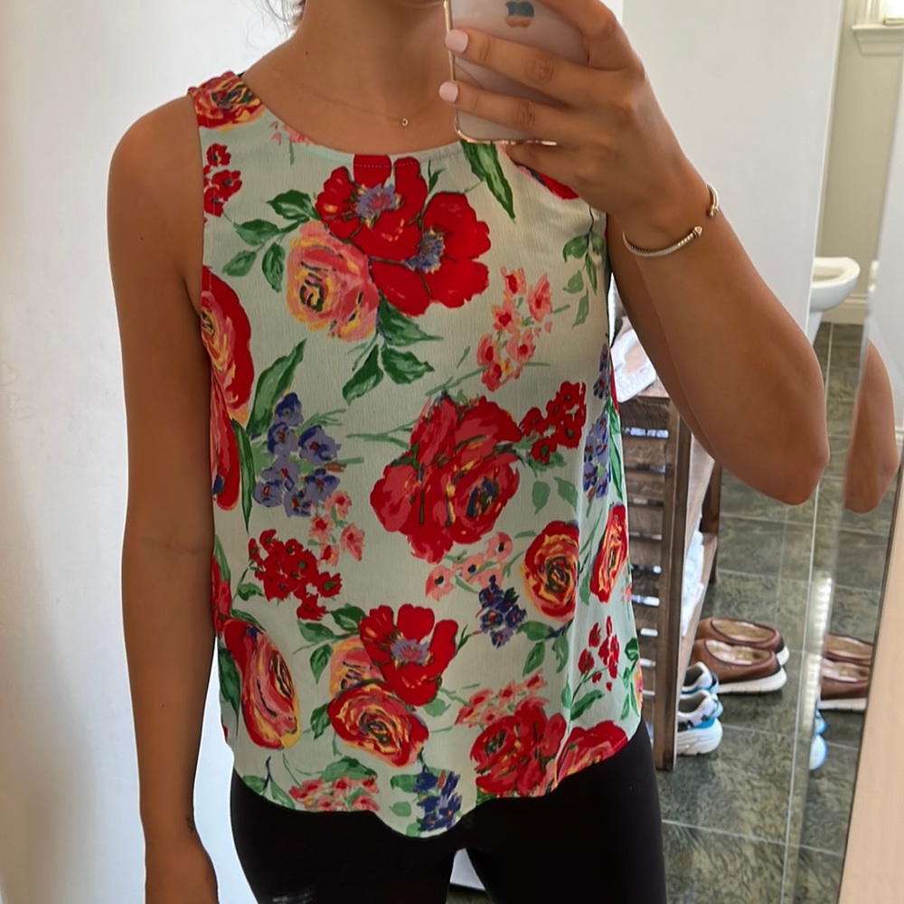 Floral tank top